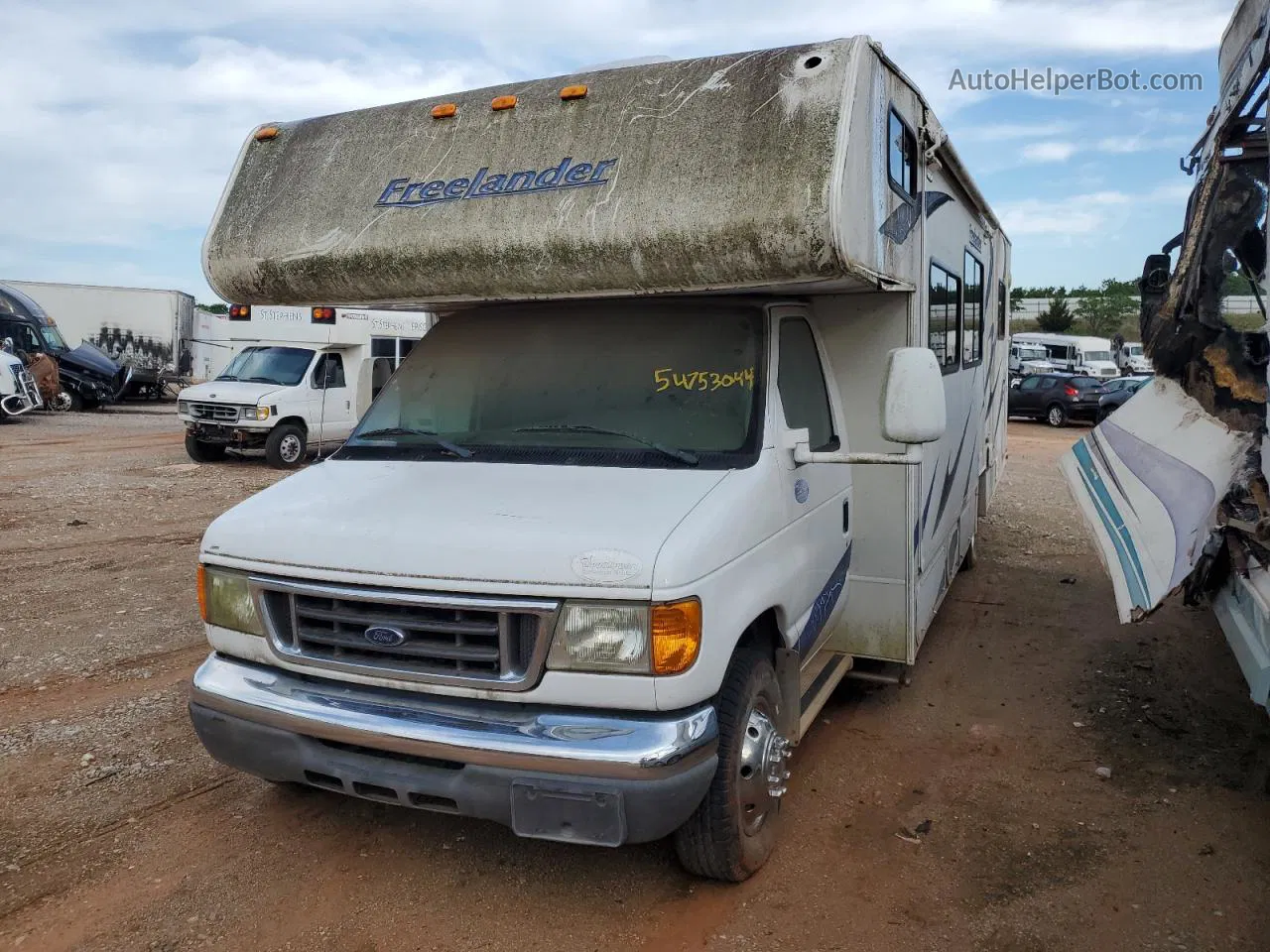 2008 Ford Econoline E450 Super Duty Cutaway Van Белый vin: 1FDXE45S57DA12838