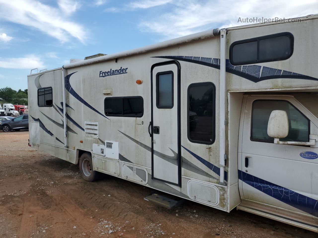 2008 Ford Econoline E450 Super Duty Cutaway Van White vin: 1FDXE45S57DA12838