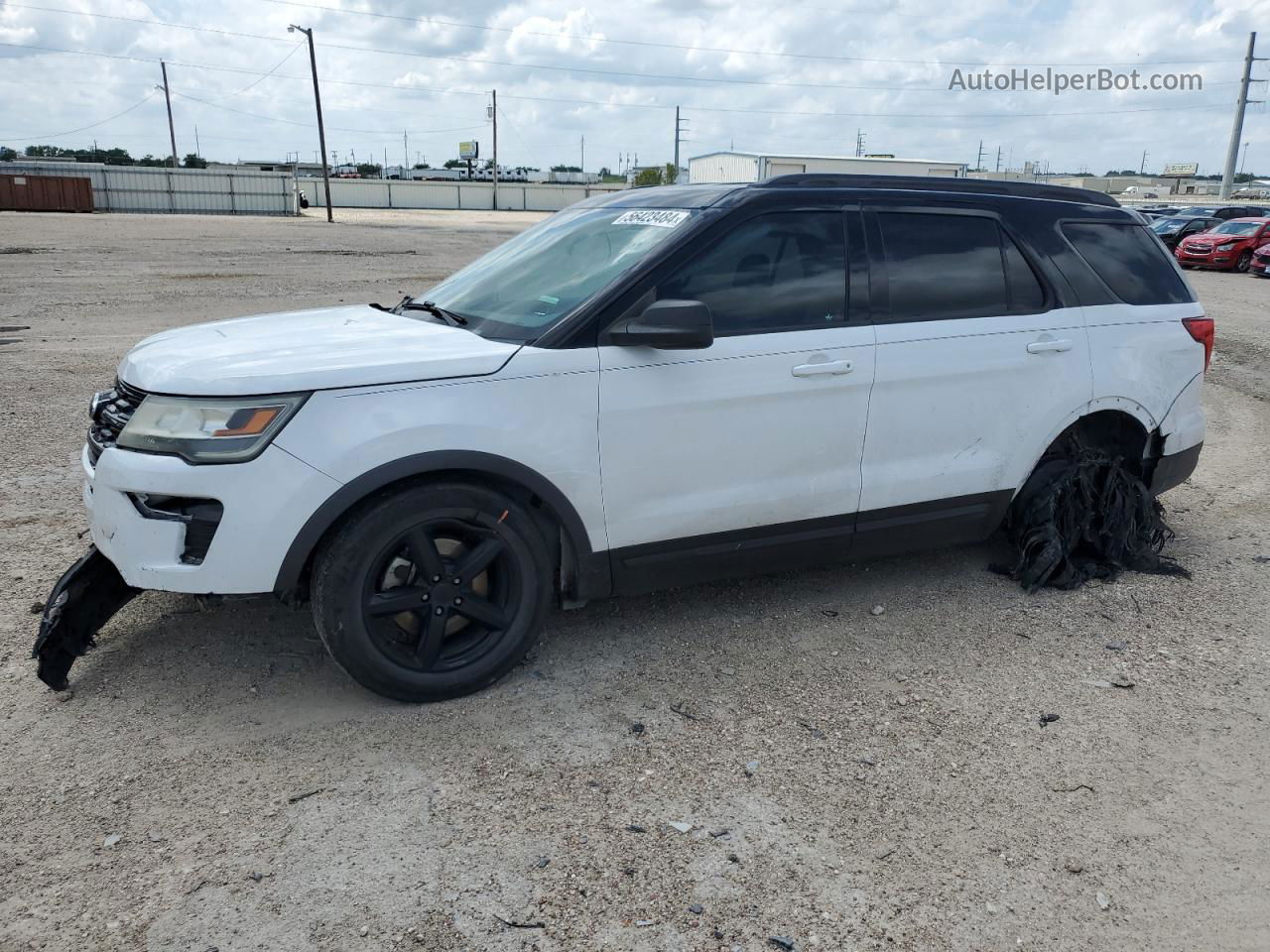 2018 Ford Explorer  White vin: 1FM5K7B81JGB07820