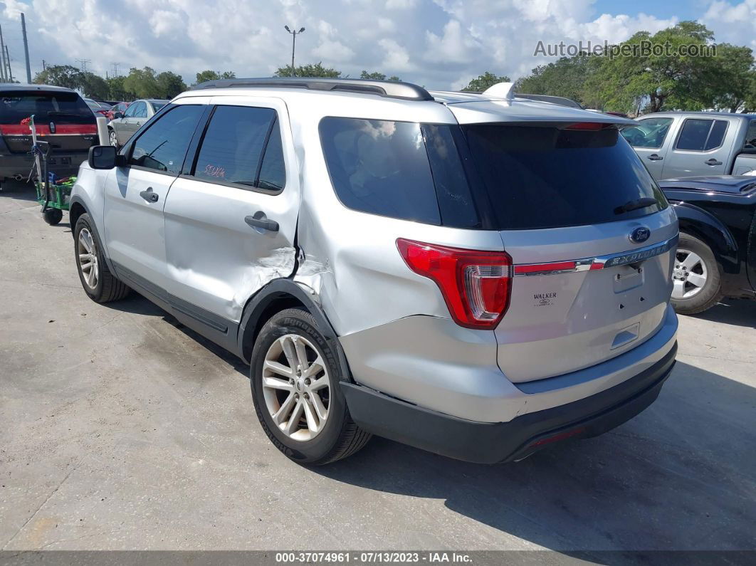 2017 Ford Explorer Base Silver vin: 1FM5K7B82HGD78993