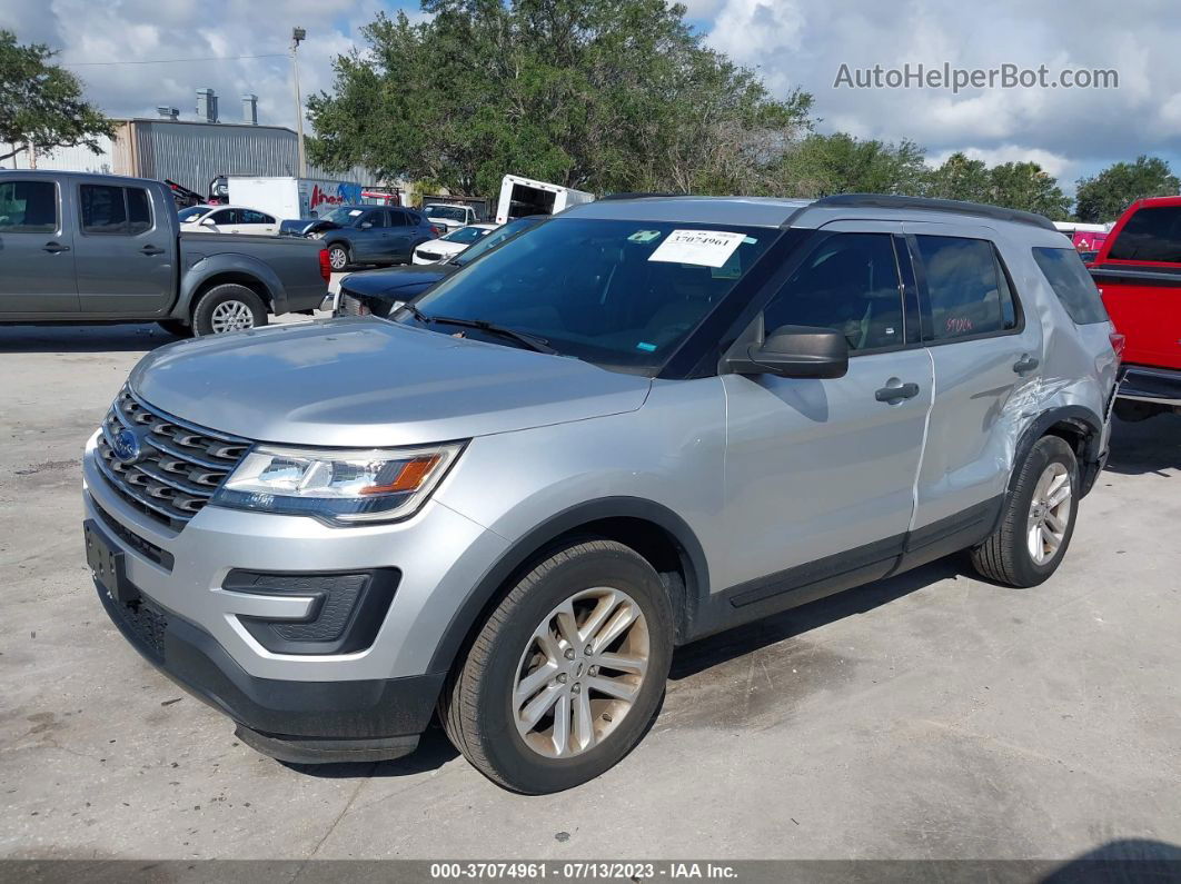 2017 Ford Explorer Base Silver vin: 1FM5K7B82HGD78993