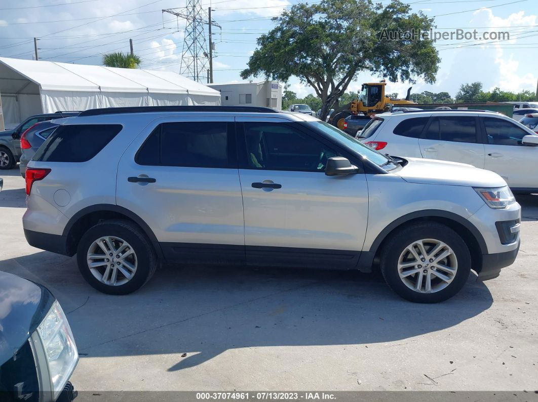 2017 Ford Explorer Base Silver vin: 1FM5K7B82HGD78993