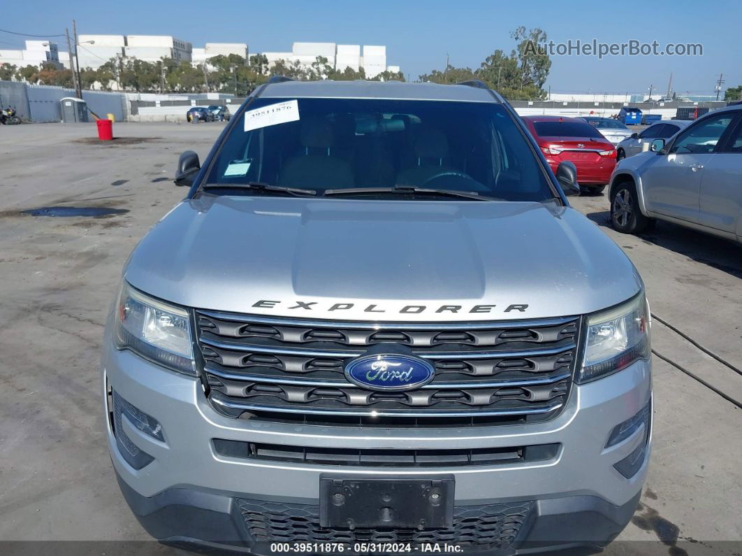 2017 Ford Explorer   Silver vin: 1FM5K7B83HGA88052