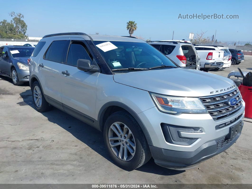 2017 Ford Explorer   Silver vin: 1FM5K7B83HGA88052