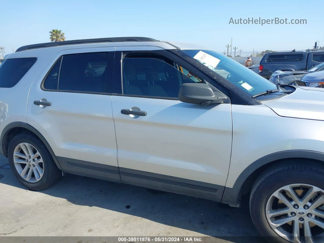 2017 Ford Explorer   Silver vin: 1FM5K7B83HGA88052