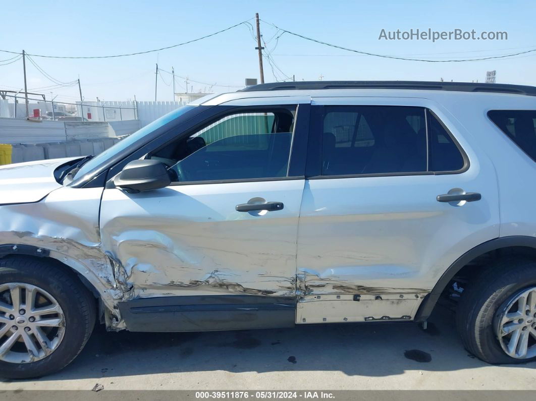 2017 Ford Explorer   Silver vin: 1FM5K7B83HGA88052