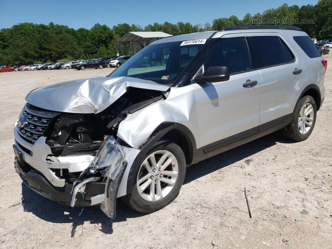 2017 Ford Explorer  Silver vin: 1FM5K7B86HGE09064