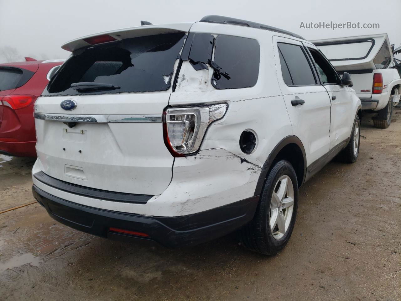 2018 Ford Explorer  Белый vin: 1FM5K7B86JGB63848