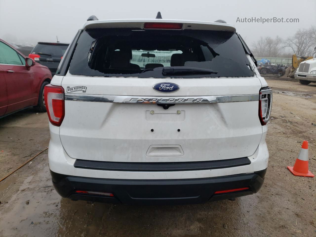 2018 Ford Explorer  Белый vin: 1FM5K7B86JGB63848