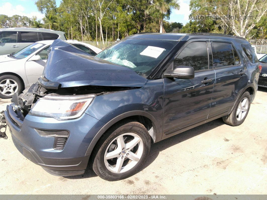 2018 Ford Explorer Blue vin: 1FM5K7B87JGC81455