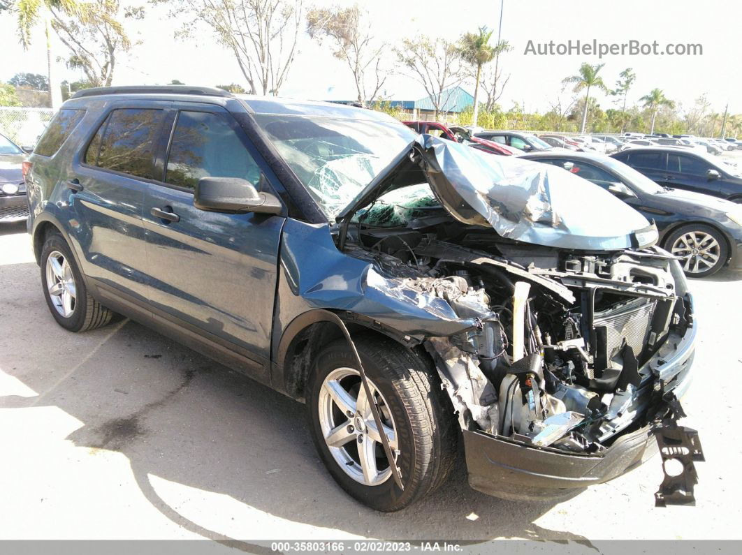 2018 Ford Explorer Blue vin: 1FM5K7B87JGC81455