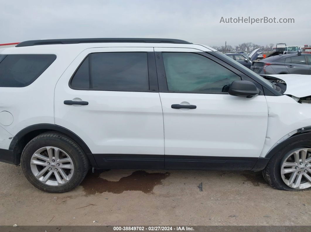 2017 Ford Explorer   White vin: 1FM5K7B8XHGD11672