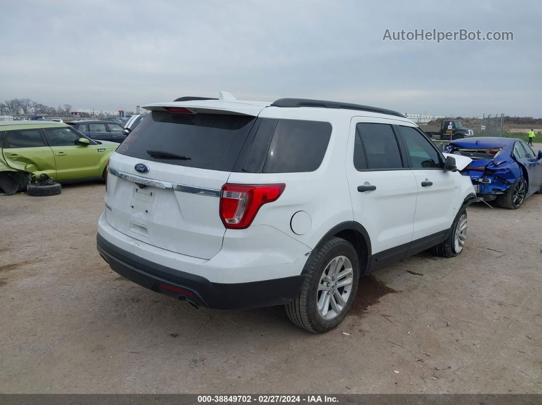 2017 Ford Explorer   White vin: 1FM5K7B8XHGD11672