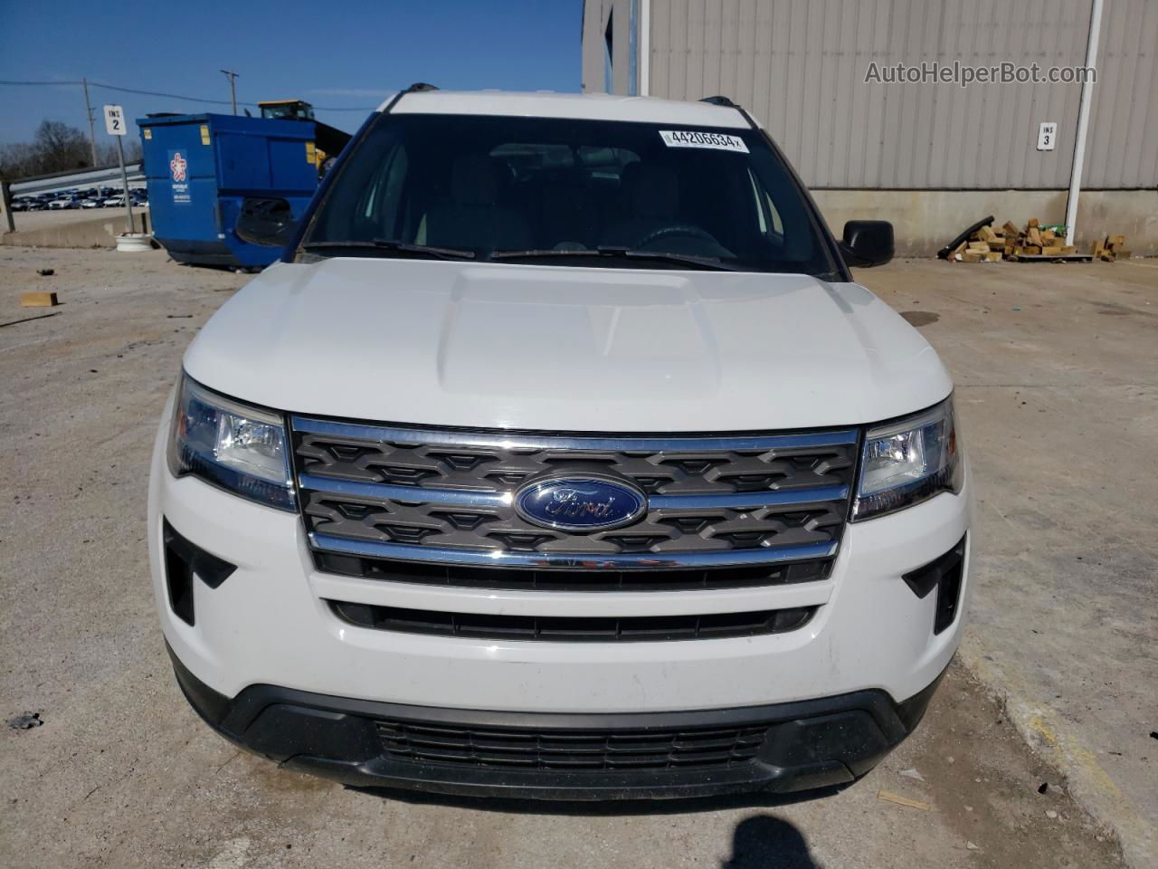 2018 Ford Explorer  White vin: 1FM5K7B8XJGC25056