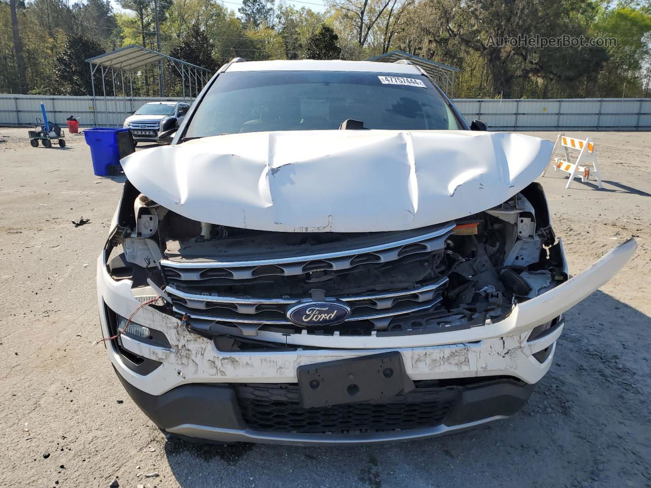 2017 Ford Explorer Xlt White vin: 1FM5K7D80HGA84117