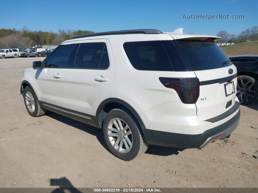 2017 Ford Explorer Xlt White vin: 1FM5K7D80HGB58801