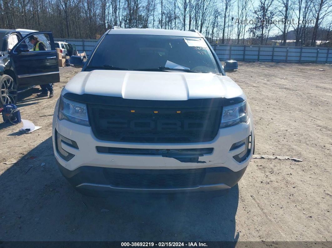 2017 Ford Explorer Xlt White vin: 1FM5K7D80HGB58801