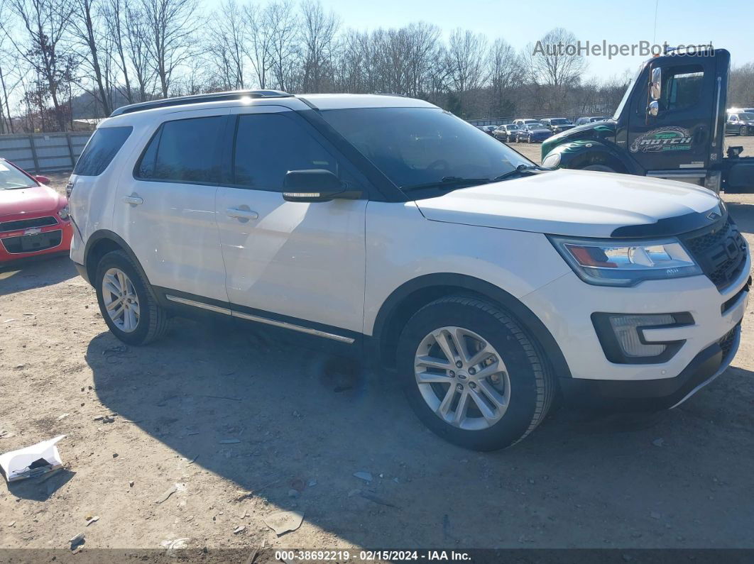 2017 Ford Explorer Xlt White vin: 1FM5K7D80HGB58801