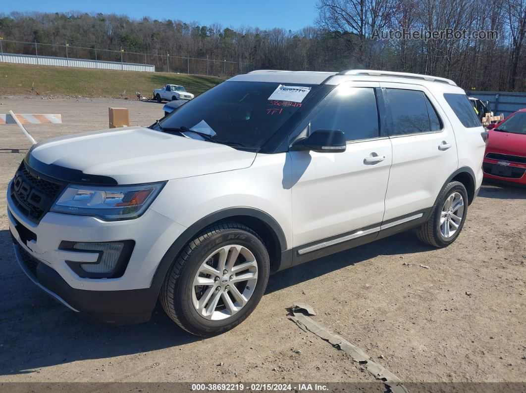 2017 Ford Explorer Xlt White vin: 1FM5K7D80HGB58801