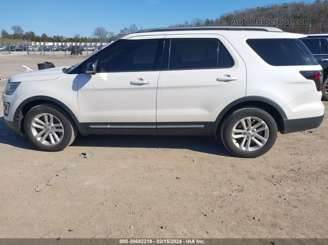 2017 Ford Explorer Xlt White vin: 1FM5K7D80HGB58801