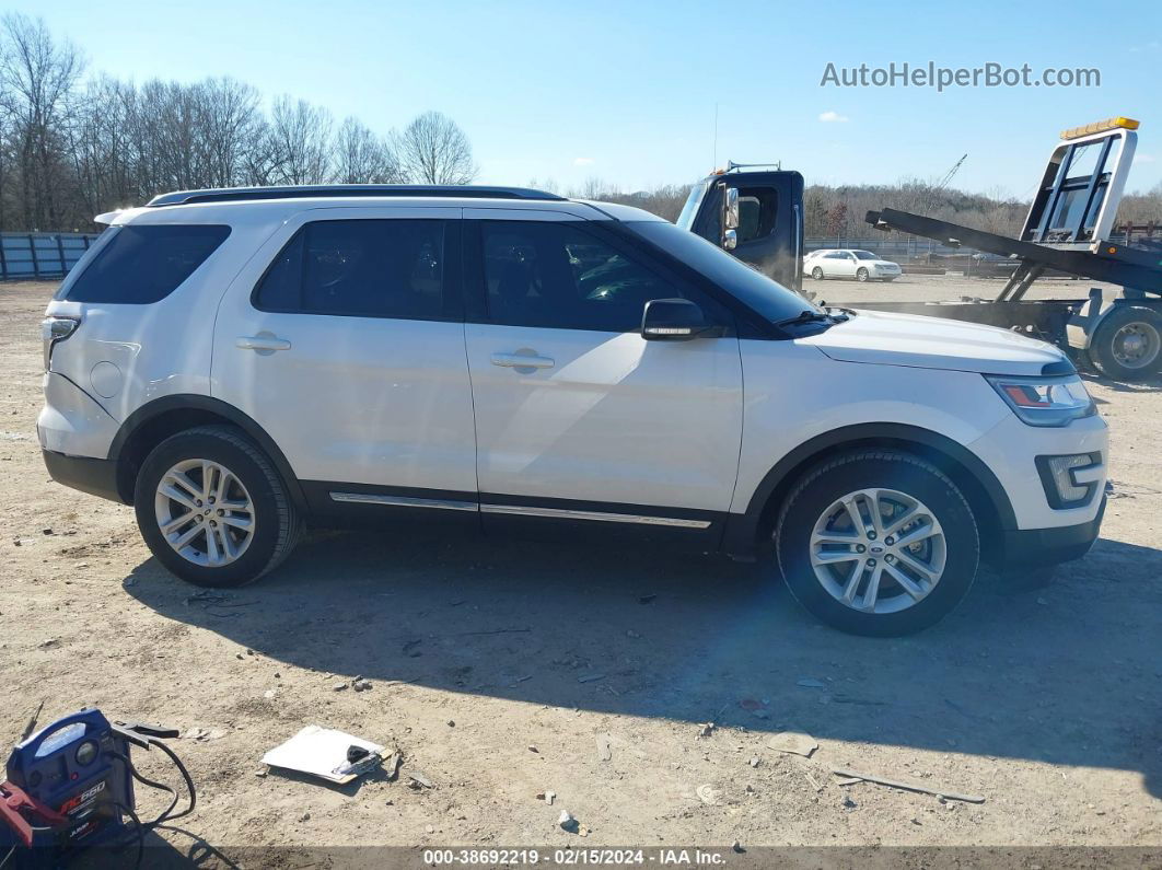 2017 Ford Explorer Xlt White vin: 1FM5K7D80HGB58801