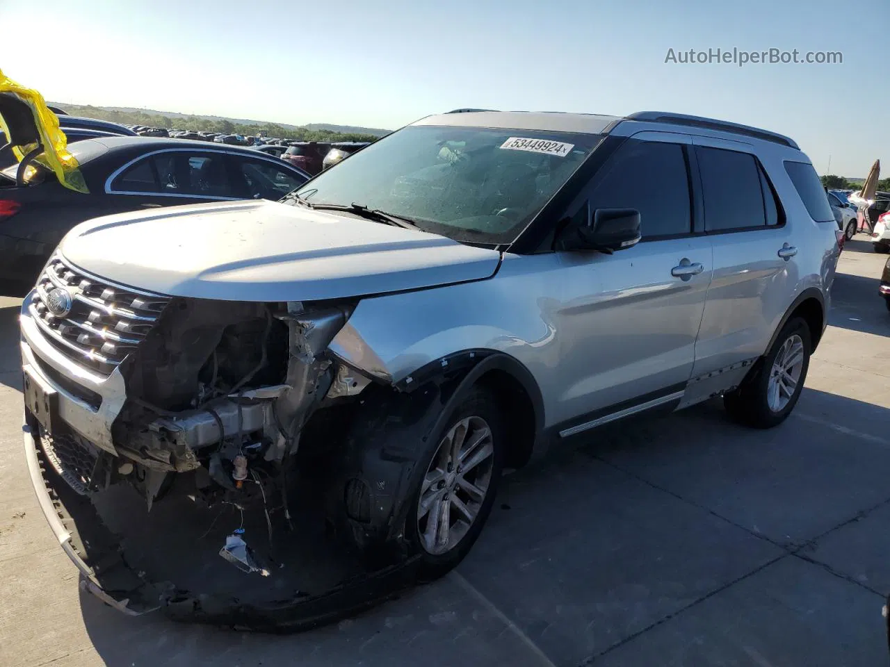 2017 Ford Explorer Xlt Silver vin: 1FM5K7D80HGD52924