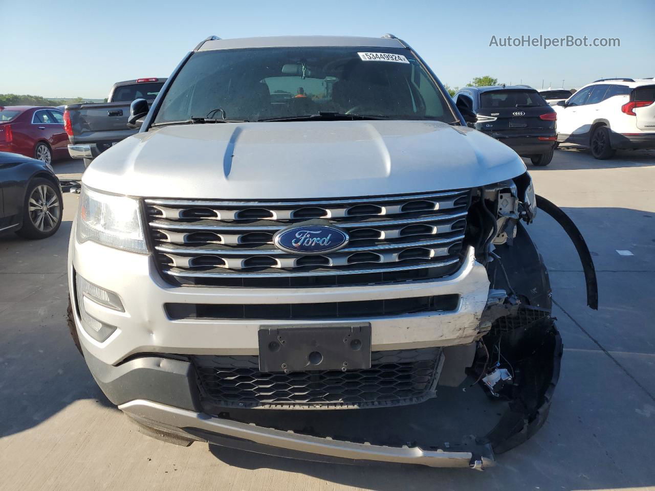 2017 Ford Explorer Xlt Silver vin: 1FM5K7D80HGD52924