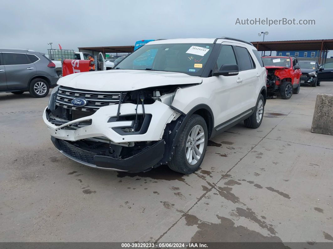 2017 Ford Explorer Xlt White vin: 1FM5K7D80HGE22924