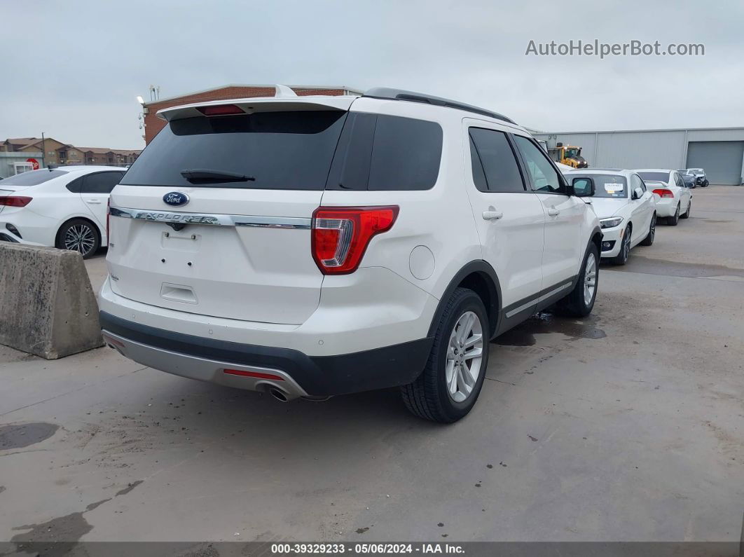 2017 Ford Explorer Xlt White vin: 1FM5K7D80HGE22924