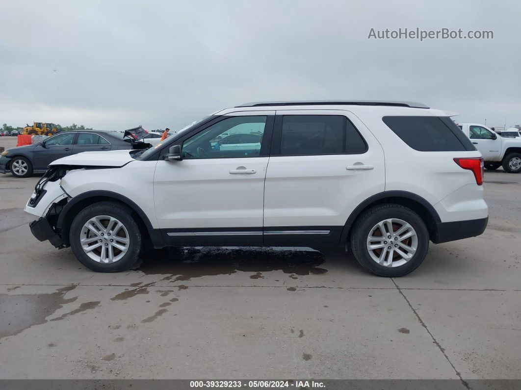 2017 Ford Explorer Xlt White vin: 1FM5K7D80HGE22924