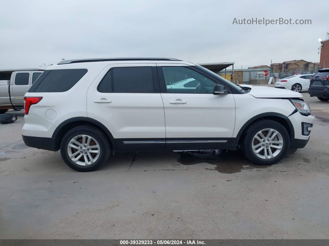 2017 Ford Explorer Xlt White vin: 1FM5K7D80HGE22924