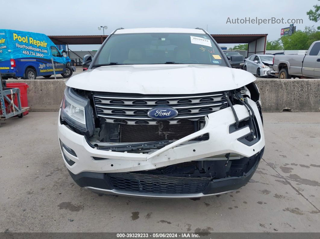 2017 Ford Explorer Xlt White vin: 1FM5K7D80HGE22924