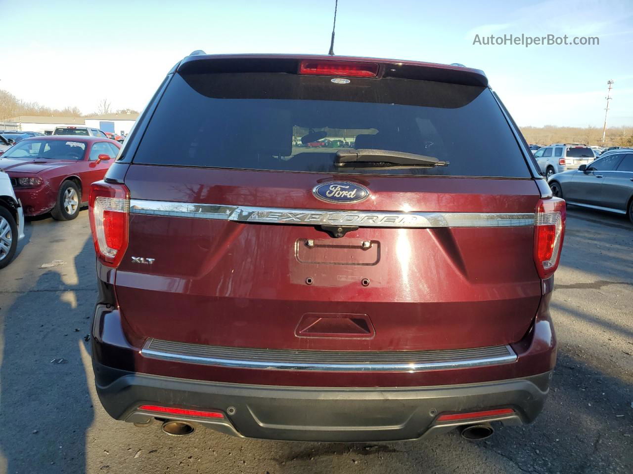 2018 Ford Explorer Xlt Бордовый vin: 1FM5K7D80JGA41905