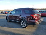 2018 Ford Explorer Xlt Burgundy vin: 1FM5K7D80JGA41905