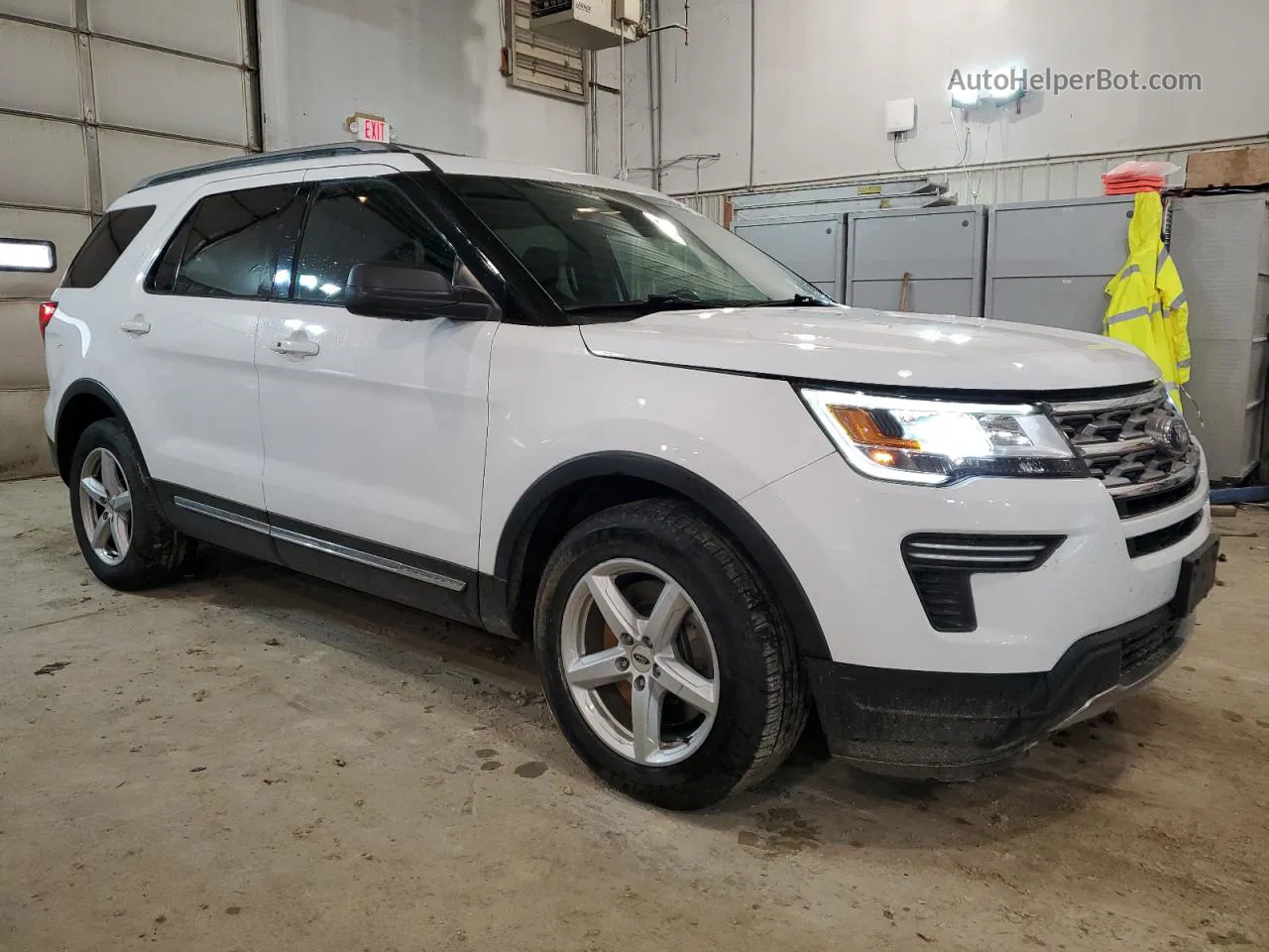 2018 Ford Explorer Xlt White vin: 1FM5K7D80JGA51897