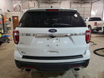 2018 Ford Explorer Xlt White vin: 1FM5K7D80JGA51897