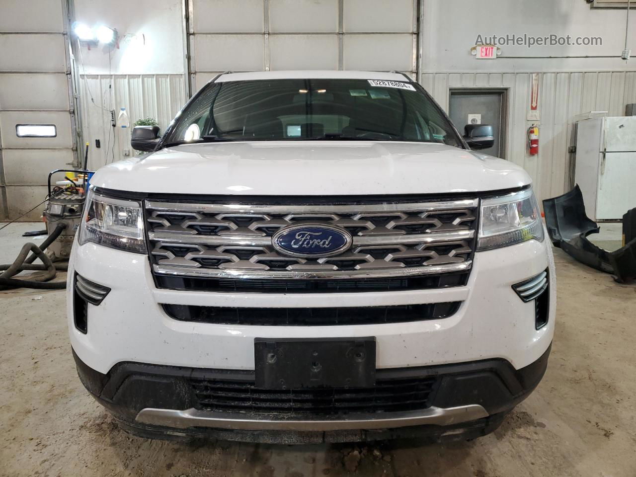 2018 Ford Explorer Xlt White vin: 1FM5K7D80JGA51897