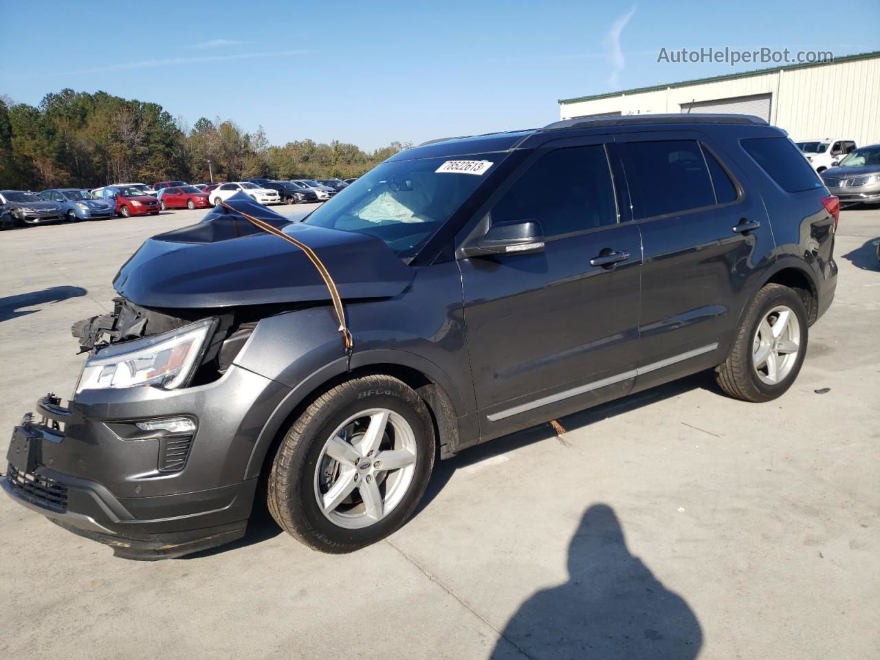 2018 Ford Explorer Xlt Gray vin: 1FM5K7D80JGB62563