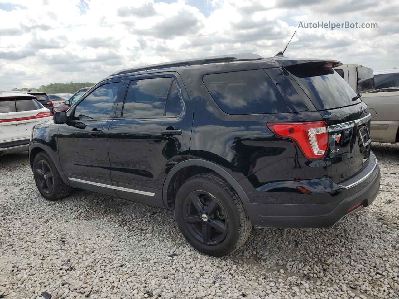 2018 Ford Explorer Xlt Black vin: 1FM5K7D80JGB78455