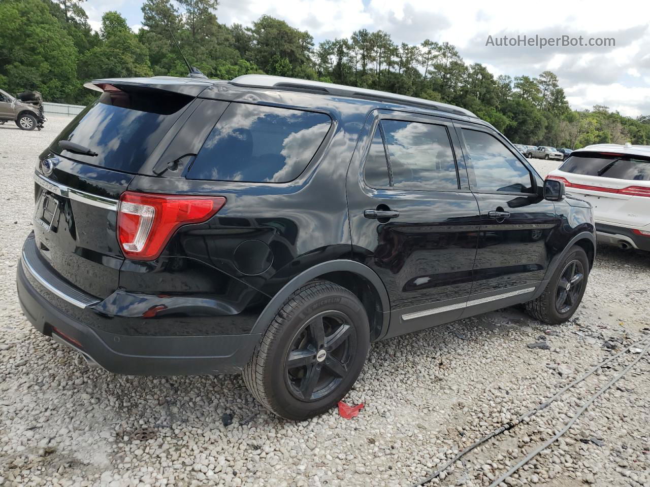 2018 Ford Explorer Xlt Black vin: 1FM5K7D80JGB78455