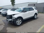 2018 Ford Explorer Xlt White vin: 1FM5K7D80JGC87059