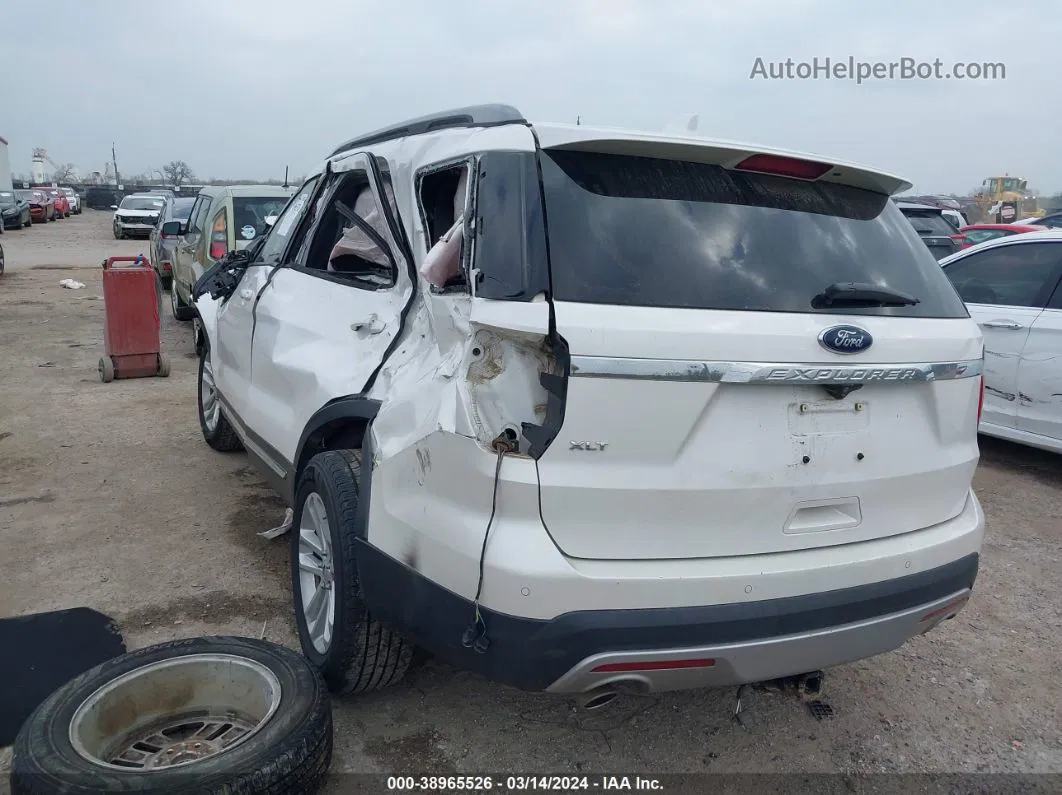 2017 Ford Explorer Xlt White vin: 1FM5K7D81HGB14242