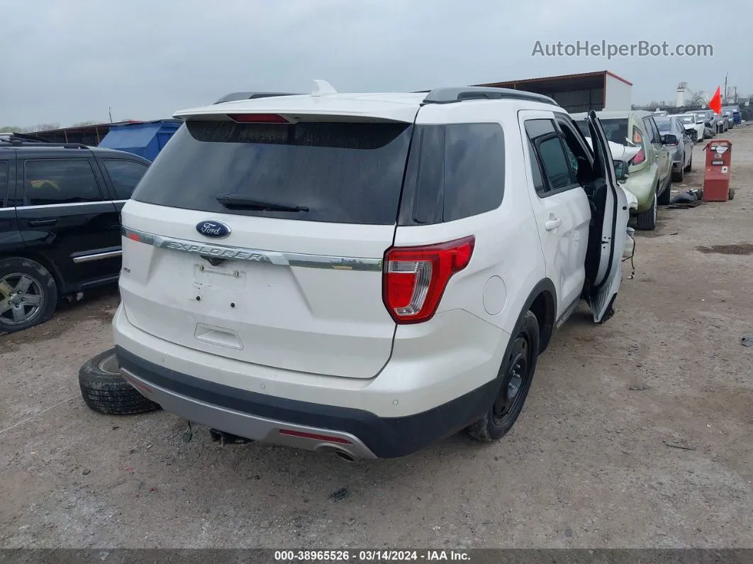 2017 Ford Explorer Xlt White vin: 1FM5K7D81HGB14242