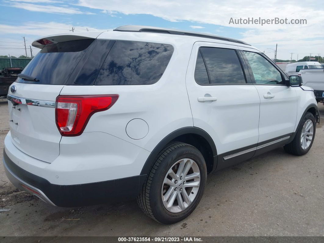 2017 Ford Explorer Xlt White vin: 1FM5K7D81HGC21176