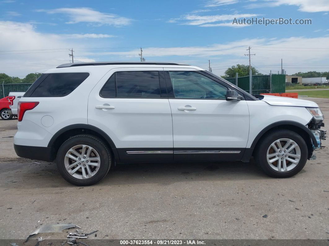 2017 Ford Explorer Xlt White vin: 1FM5K7D81HGC21176