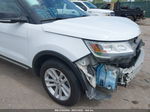 2017 Ford Explorer Xlt White vin: 1FM5K7D81HGC21176