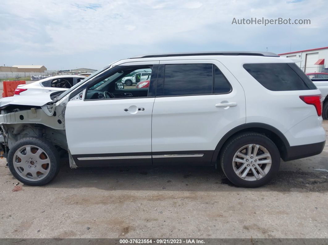 2017 Ford Explorer Xlt White vin: 1FM5K7D81HGC21176