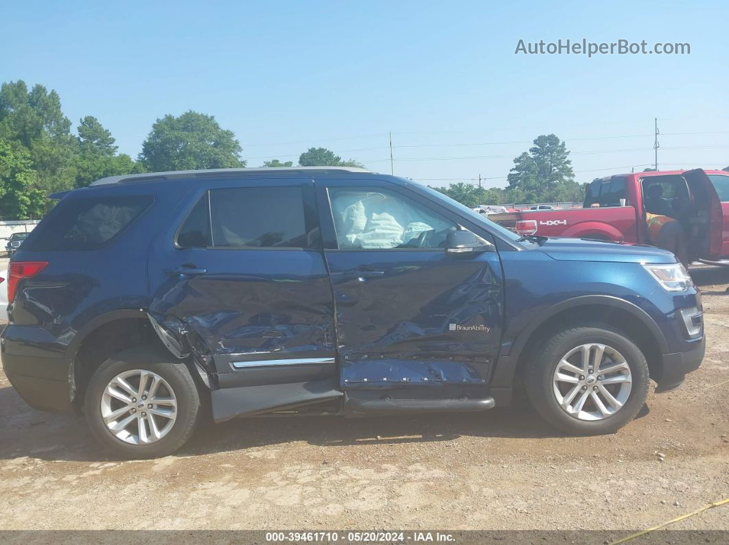 2017 Ford Explorer Xlt Blue vin: 1FM5K7D81HGC79207