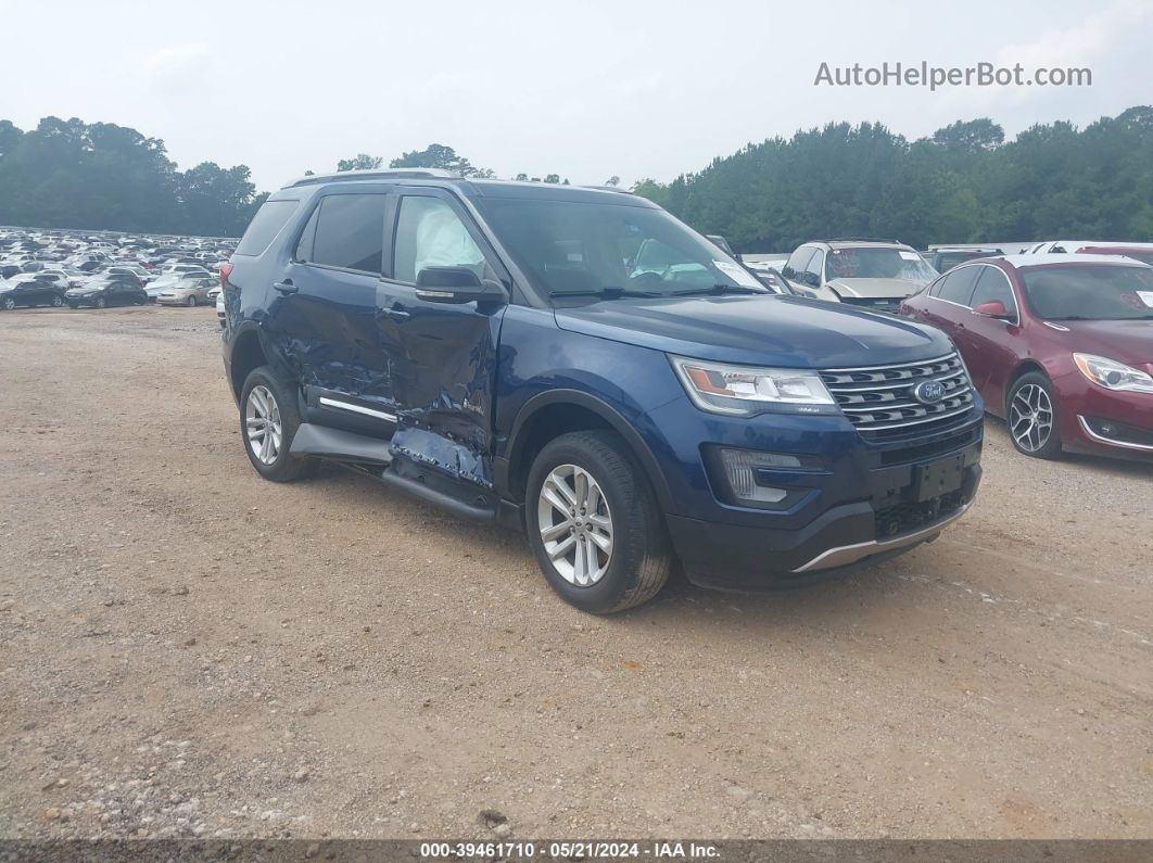 2017 Ford Explorer Xlt Blue vin: 1FM5K7D81HGC79207