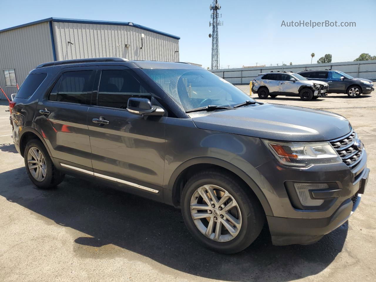 2017 Ford Explorer Xlt Gray vin: 1FM5K7D81HGE23774